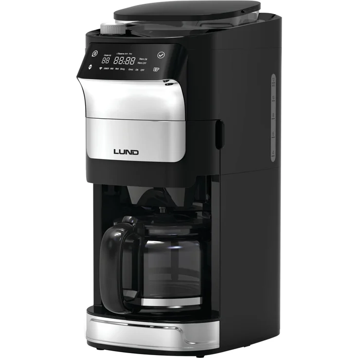 LUND Filterkaffeemaschine mit Mahlwerk und Timer, 1,5 l, 1050 W, bunt