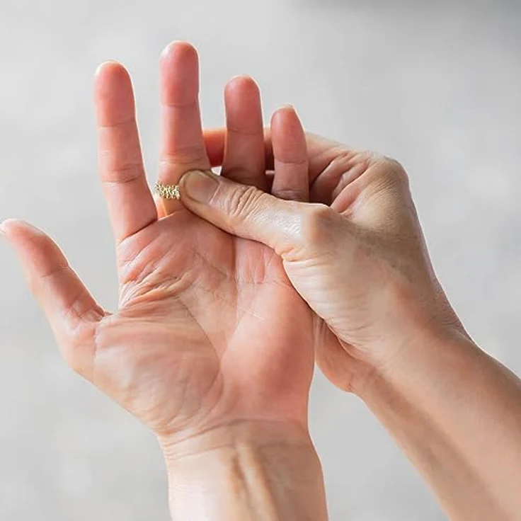 Body & Mind Shiatsu-Akupressurgerät Massageringe, Yin Yang Ring Set 2-tlg., Wellnessmassage, Entspanne & Relaxen, Schwarz & Silber – Bild 4