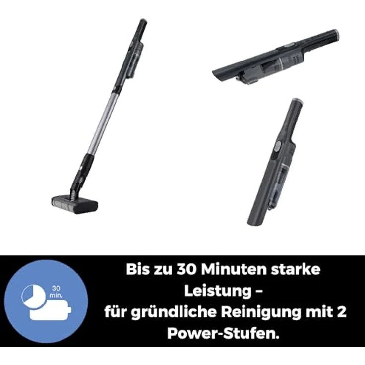 FAKIR Akku-Hand-und Stielstaubsauger AS 1480 LT Floor, kabelloser Staubsauger mit 180 Watt Leistung, beutelloses Design – Bild 5