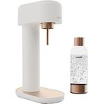 Mysoda Ruby 2 Basispaket Wassersprudler aus Aluminium mit 1-Liter-Wasserflasche - Weiß-Kupfer