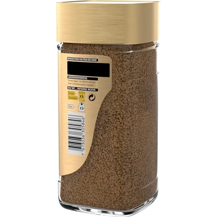 Nescafé Gold Original, löslicher Bohnenkaffee aus erlesenen Kaffeebohnen, koffeinhaltig, vollmundig und aromatisch, 1er Pack (1 x 200g) – Bild 3