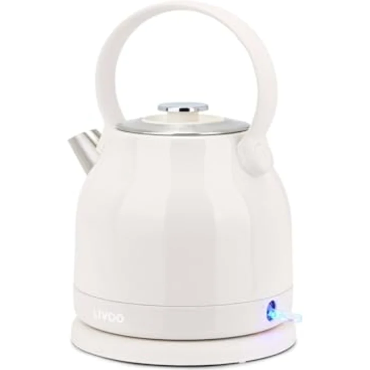 Livoo Wasserkocher 1,5 l 2200 W cremefarben - Effizient, leistungsstark, elegant – Bild 4