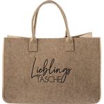 "NOOR LIVING Shopper Filztasche 32128 "Lieblingstasche" zwei Tragehenkel, Filz"