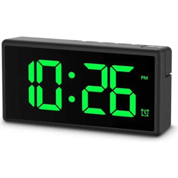 Hama Ibiza, Digitalwecker mit extragrosser Zeitanzeige, USB-Anschluss und individuell einstellbarem Multicolor-Display, schwarz – Bild 6