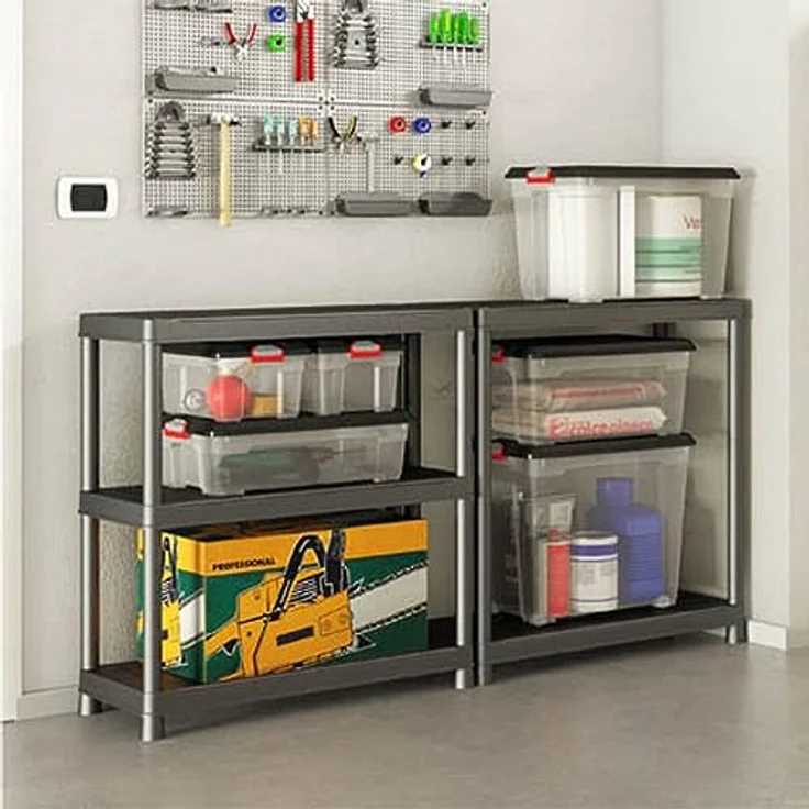 KIS L Aufbewahrungsbox Moover Box 43 Liter in schwarz-transparent, Plastik, 58x38x27 cm – Bild 5