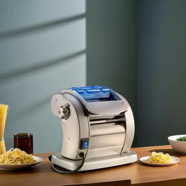 Imperia Pasta Presto elektrische Nudelmaschine, Well- und Knetwalze – Bild 6
