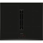 SIEMENS Kochfeld mit Dunstabzug iQ300 ED651BS16E, 60 cm, powerBoost-Funktion, U-Facette - Edelstahl