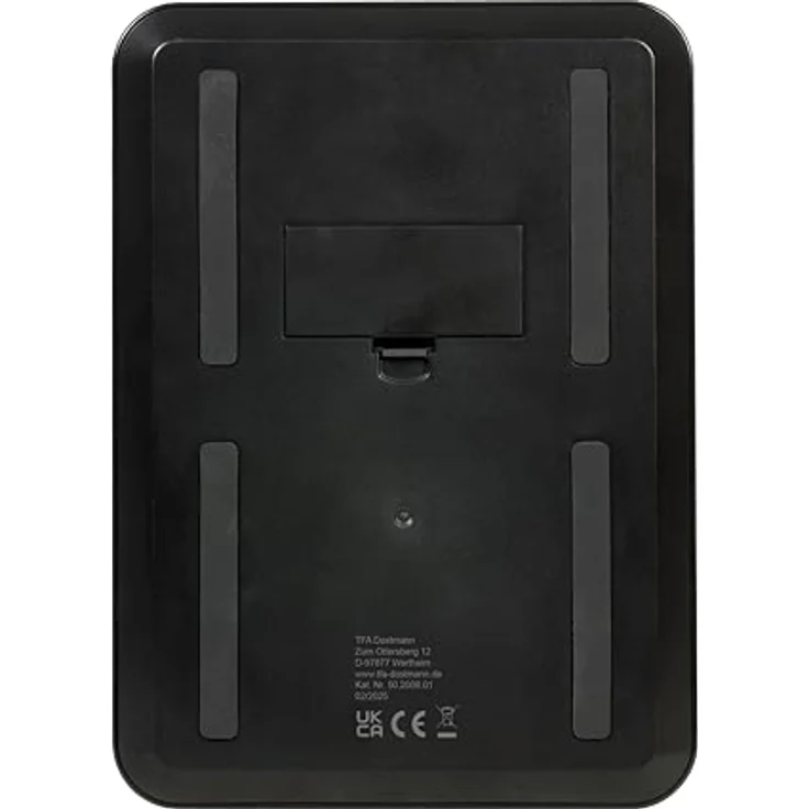 TFA Dostmann Digitale Küchenwaage BROWNIE, bis 5 kg, Glasoberfläche, sensorgesteuertes LED-Display, Tara-Funktion, flach und kompakt, schwarz – Bild 5