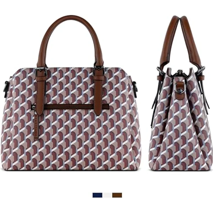 bugatti Ella Handtasche 28 cm, rot, 100% Polyester, Henkeltasche – Bild 4