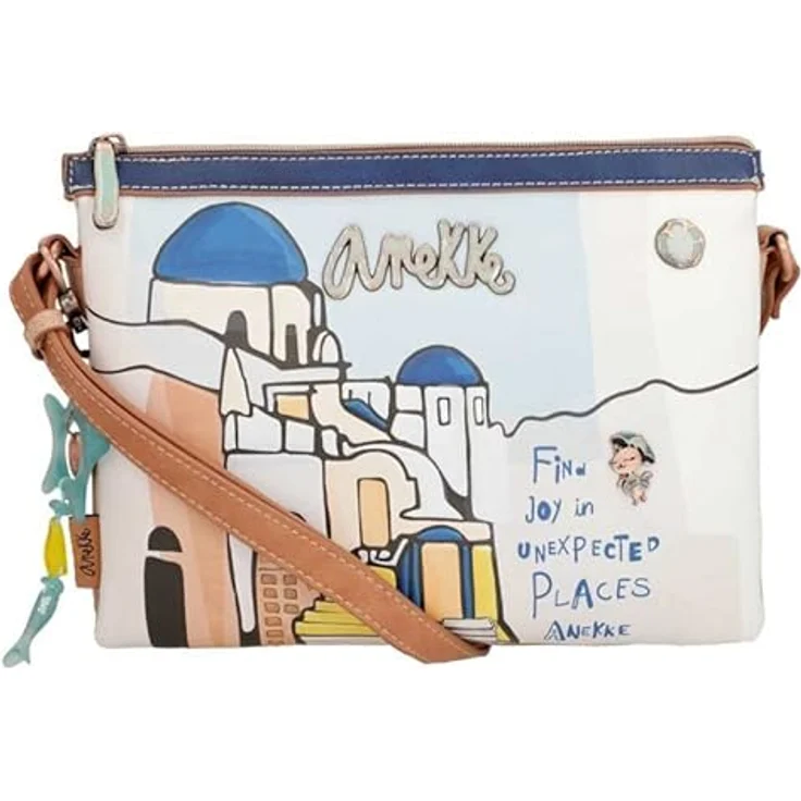Anekke Umhängetasche 28 cm, mehrfarbig, 100% Polyurethan, 28 cm x 6 cm x 21 cm – Bild 3
