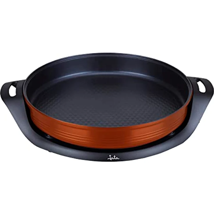 Jata JEPE1639 Elektrische Paella-Pfanne, antihaftbeschichtet, 38 cm Durchmesser, 5 cm Tiefe, 2000 W, gleichmäßige Wärme – Bild 3