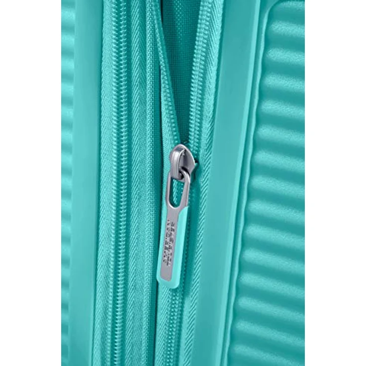 American Tourister Soundbox - Spinner S Erweiterbar Handgepäck, 55 cm, 35.5/41 L, Blau (Poolside Blue) – Bild 5