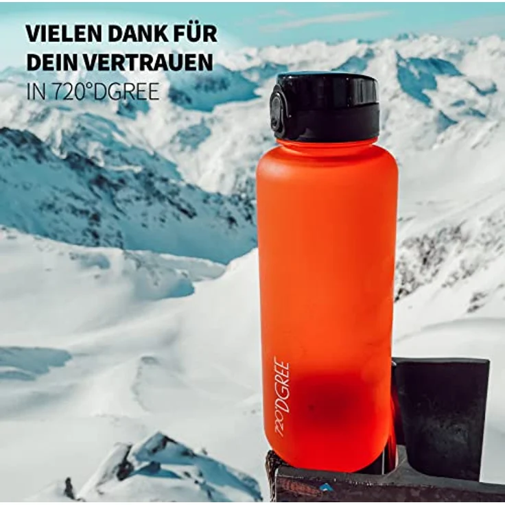 Trinkflasche Wasserflasche Fruchteinsatz 1L - BPA-Frei uberBottle 720 DGREE watermelon red – Bild 4