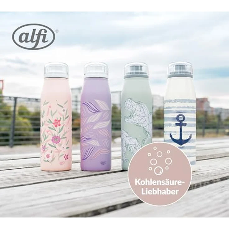 alfi KIDS ISO BOTTLE 500ml, rosa pastell, Isoliertrinkflasche Kinder Edelstahl, absolut dicht mit Drehverschluss, hält 12 Stunden heiß, 24 Stunden kalt, Trinkflasche für Kohlensäure, BPA-frei – Bild 4