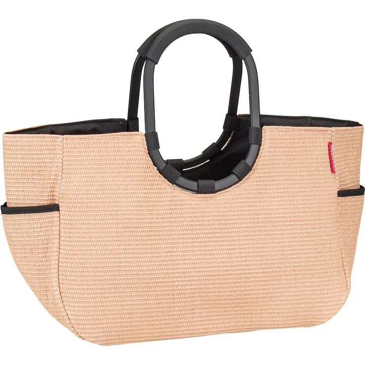 Reisenthel loopshopper L, modische Einkaufstasche aus recyceltem, wasserabweisendem Polyester, nude, 46 x 25 x 34.5 cm – Bild 1
