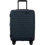 Samsonite Hartschalen-Trolley RESTACKD 55, Handgepäckkoffer mit TSA Schloss und Volumenerweiterung, schwarz