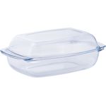 van Well Auflaufform, Glas, feuerfestes Glas, 4,1 Liter