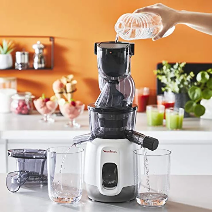 Moulinex ZU600110 Saftpresse, Weiß sehr großer Flaschenhals weiß – Bild 6