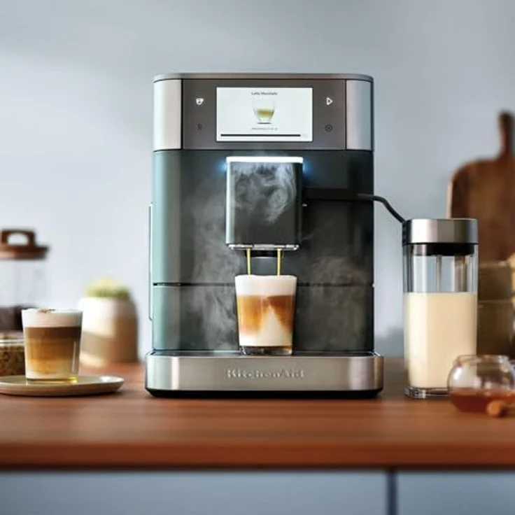 KitchenAid Kaffeevollautomat 5KES8558EJP, Kaffeevielfalt per Tastendruck, weiß – Bild 4