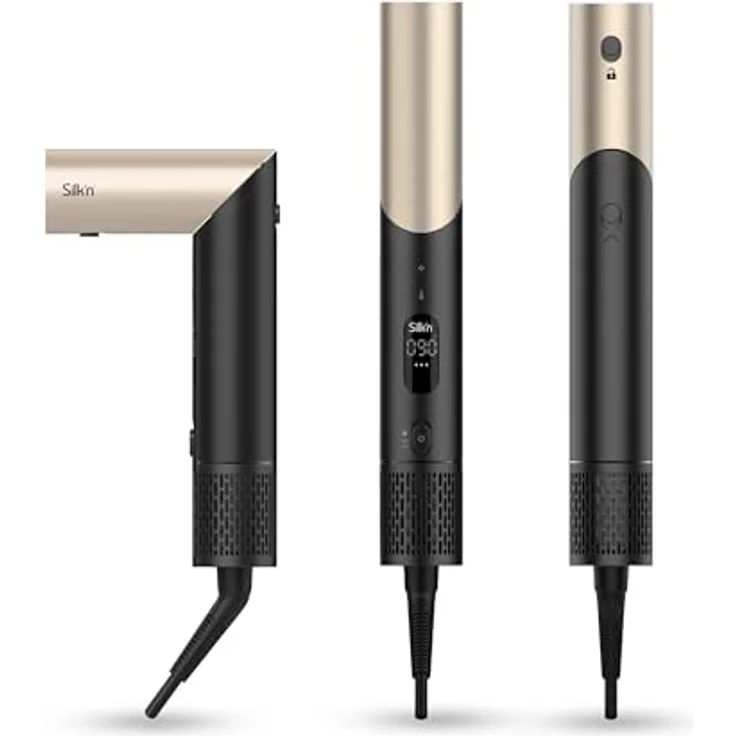 Silk'n Haartrockner I SilkyAir Flex I Föhn und Stylingbürsten mit Negativ-Ionen-Technologie I 5 Zubehörteile inklusive und Aufbewahrungskoffer I 1300 W, Schwarz – Bild 3