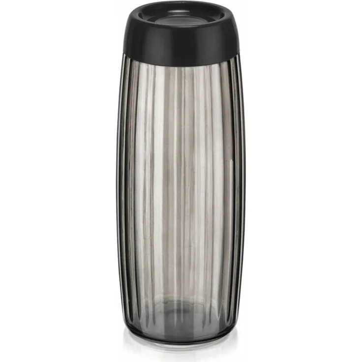 Michelino Vorratsdose mit eleganter Riffeloptik in Anthrazit – 1,6 Liter Fassungsvermögen, spülmaschinengeeignet