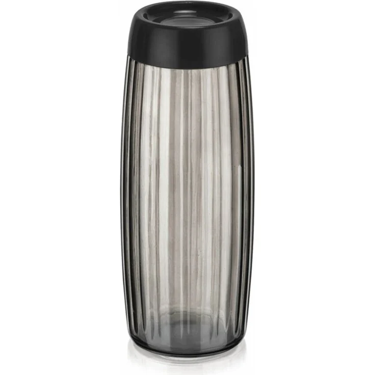 Michelino Vorratsdose mit eleganter Riffeloptik in Anthrazit – 1,6 Liter Fassungsvermögen, spülmaschinengeeignet