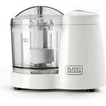 Black+Decker BXCH120E Zerkleinerer, 120, weiß/grau