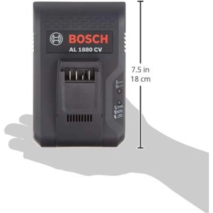Bosch BHZUC18N Schnellladegerät, für austauschbare 18-Volt Power for ALL Akkus passend für Bosch Unlimited Staubsauger, schwarz – Bild 4