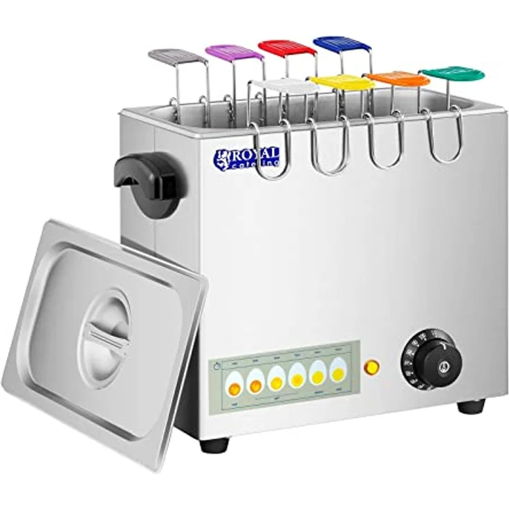 Royal Catering Eierkocher RCEB-8T (2600 W, Edelstahl, für 8 Eier, Eierlöffel mit Farb-Codierung, inkl. 4 Eierbecher) – Bild 2