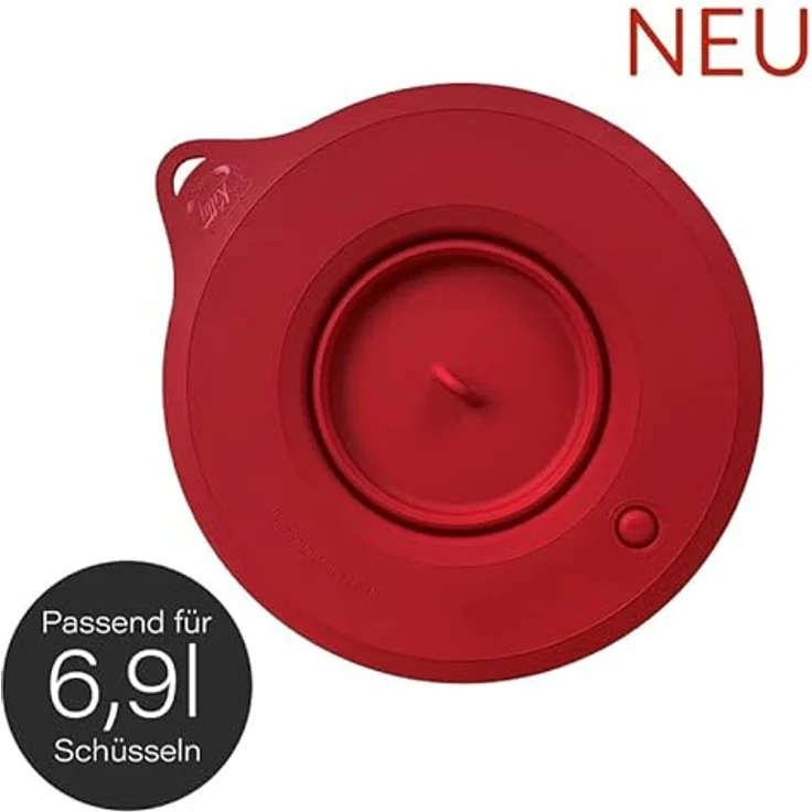 Kitty Professional Profi-Frischhaltedeckel kompatibel mit KitchenAid 6,9 Liter Küchenmaschine (Rubinrot) – Bild 5