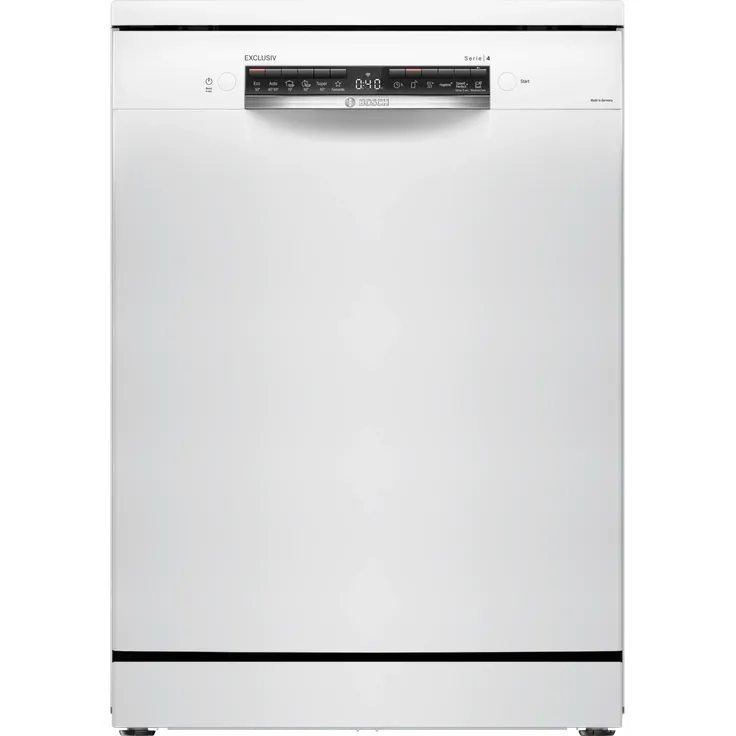 Bosch SMS4EBW0ME Exclusiv, Geschirrspüler mit 13 Maßgedecken, A Energieeffizienz, Home Connect und MaxFlex Korbsystem