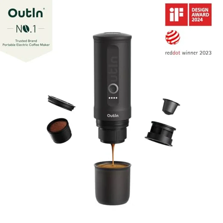 OutIn Nano Espresso Outin Space Grey, Siebträgermaschine – Bild 2
