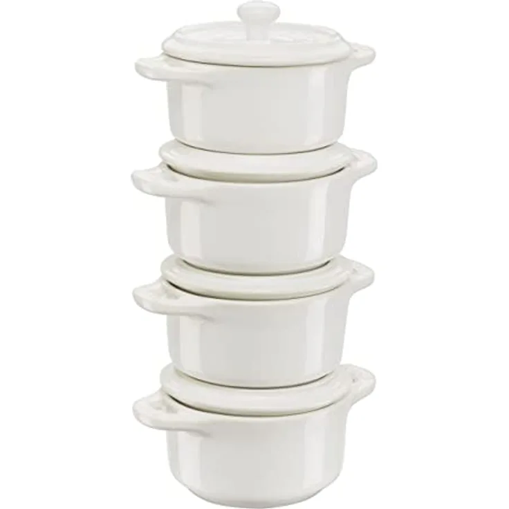 Staub, Mini Cocotte Set, 4-fach, rund, Ceramic By Staub