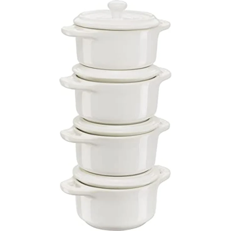Staub, Mini Cocotte Set, 4-fach, rund, Ceramic By Staub