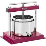 Royal Catering Manuelle Obstpresse Weinpresse Saftpresse Edelstahl Fruchtpresse 3 L, Entsafter, Grau, Silber - Preisvergleich