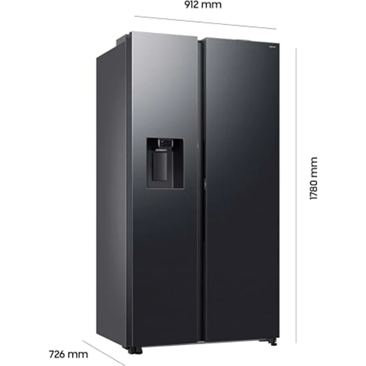 Samsung RS80F66KBFEF Kühl-Gefrier-Kombination, Premium Black Steel, AI Voice Control, Auto Open Door, AI Energy Mode, Twin Cooling Plusᵀᴹ, SpaceMaxᵀᴹ – Bild 3