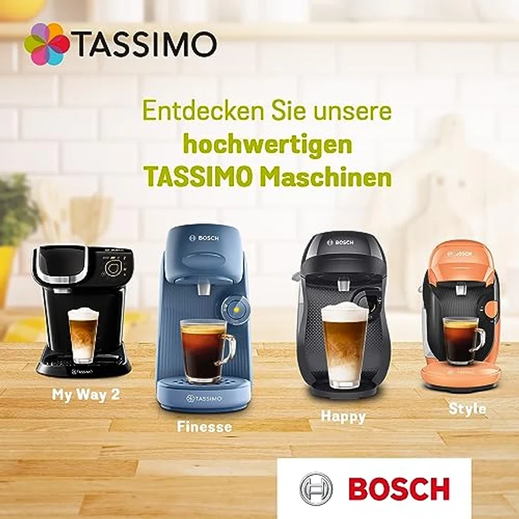Tassimo Jacobs Caffè Crema Intenso XL, Kaffee Kapsel, Kaffeekapsel, gemahlener Röstkaffee, 80 T-Discs – Bild 6