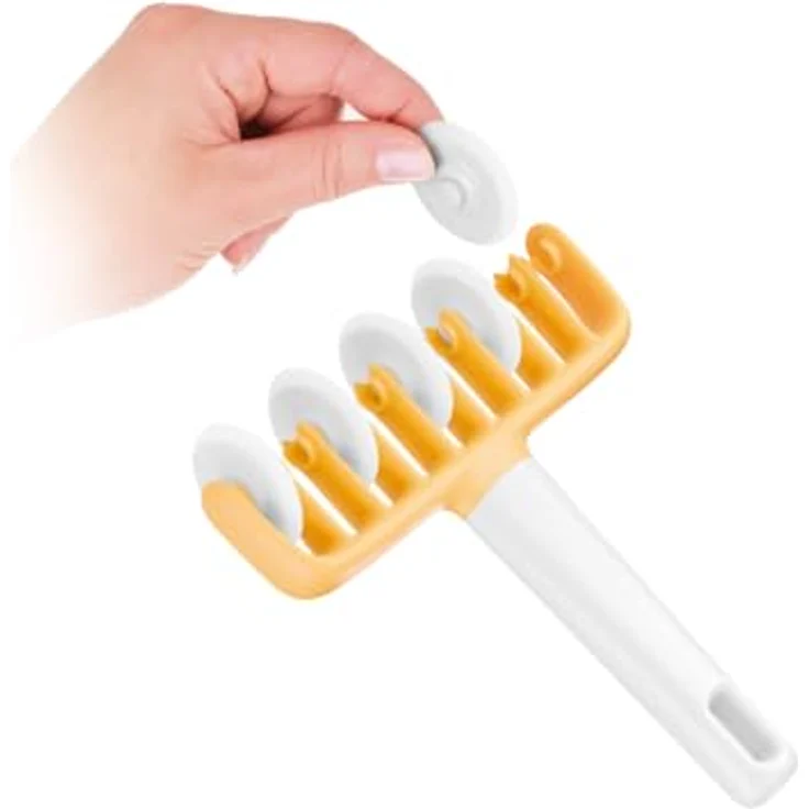 Tescoma Multi-Schneider, Plastik, weiß-gelb, 14.7 x 4.9 x 17 cm – Bild 3