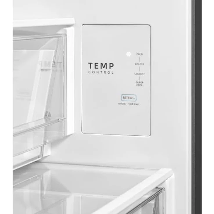 Midea MDRB600MME46 Kühl- und Gefrierkombination Freistehend, 443 l, Edelstahl, SuperCooling, 35 dB – Bild 8
