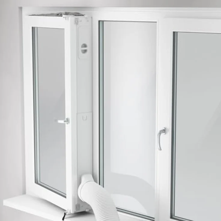 AEG AWKIT5 Premium Window Kit/effiziente Kühlung/energiesparend/passend für alle portablen Klimageräte mit 15 cm Schlauchdurchmesser/grau-weiß – Bild 8