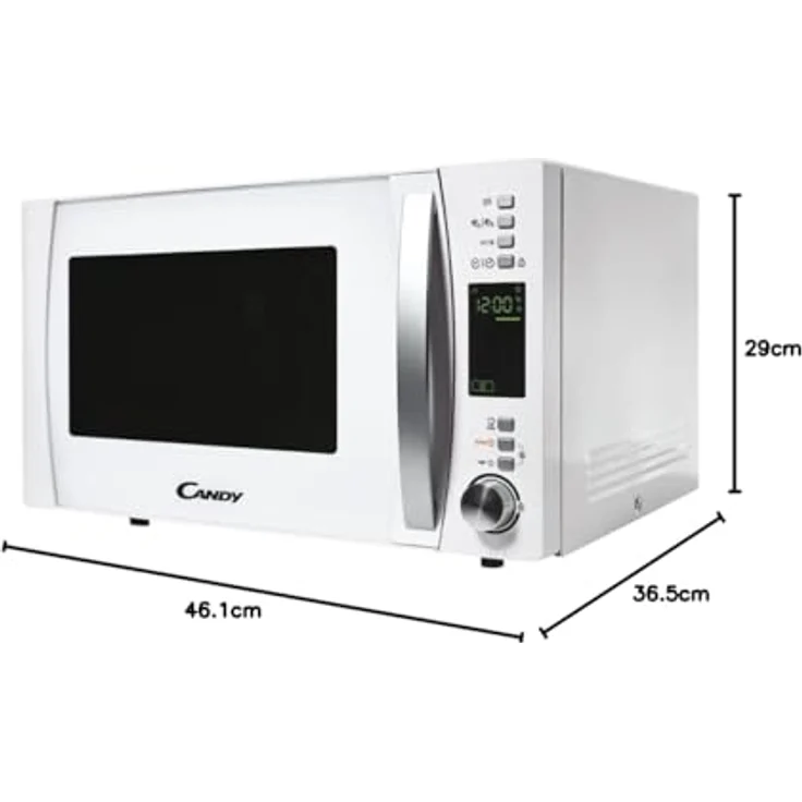Candy CMXW 22 DW Mikrowelle mit Grill, 800 Watt, Standgerät, 22 Liter Garraum, 5 Leistungsstufen, weiß – Bild 4