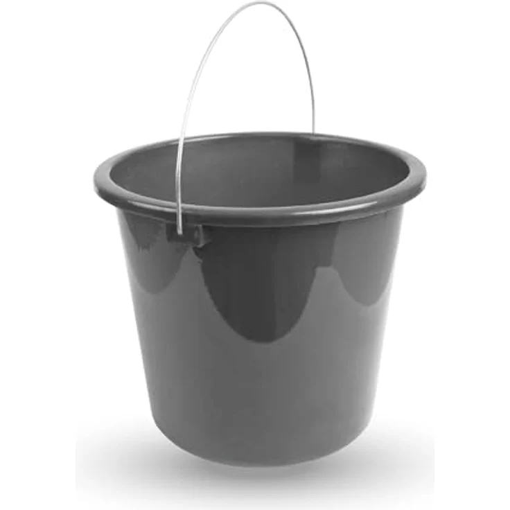 ProHome Putzeimer 5 Liter, Kunststoffeimer mit Metallbügel, BPA-frei, stapelbar, blau – Bild 1