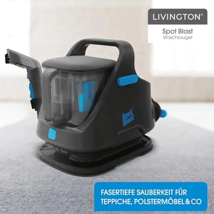 MediaShop Wasch-Sauger Livington SpotBlast, 650 W mit Vortex-Technologie und Doppeltank-System - Preisvergleich – Bild 2