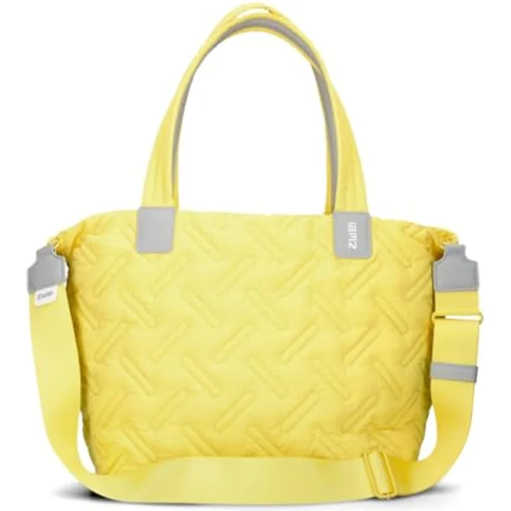 ZWEI Shopper Cleo CL200, Gelb, aus recyceltem Nylon mit robustem Design und großzügigem Stauraum – Bild 4