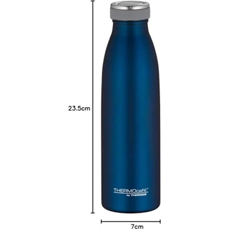 THERMOS ThermoCafé Thermosflasche TC Bottle, Trinkflasche, Flasche, Edelstahl Matt, Saphir Blue, 0.5 L, 4067.259.050 – Bild 9