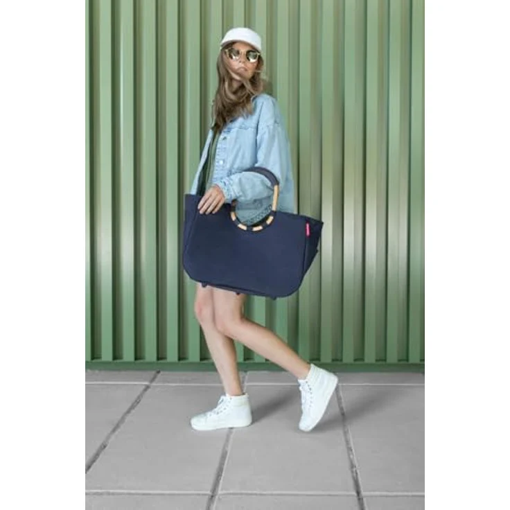 reisenthel Loopshopper L, Einkaufstasche 46 cm mit robustem Hauptfach und gepolsterten Tragegriffen, blau – Bild 7