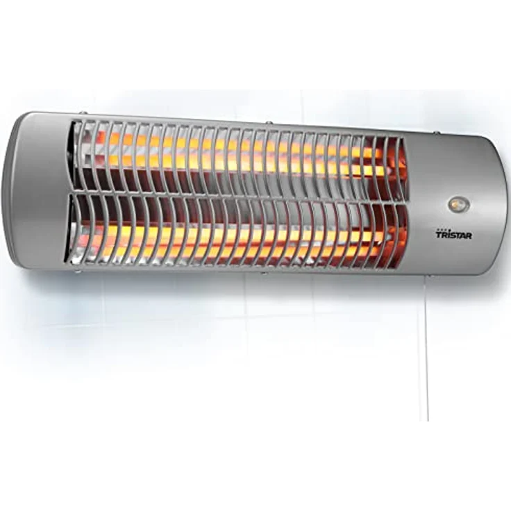 Tristar Quartzheizstrahler (mit 2 Heizstufen, für den Wickeltisch, Garten oder Terasse, 600-1200 Watt, neigbar, An-/Ausschalter, IP24 geschützt, wandmontage) – Bild 4