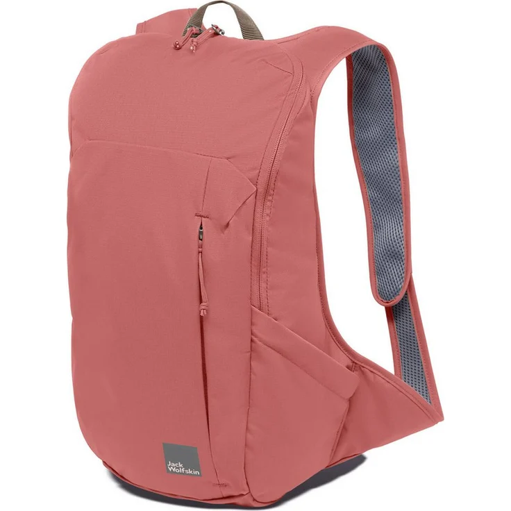 Jack Wolfskin Waimea Tagesrucksack, 15 L Kapazität, mineral red, mit gepolstertem Airmesh Rücken und Seitentaschen – Bild 1