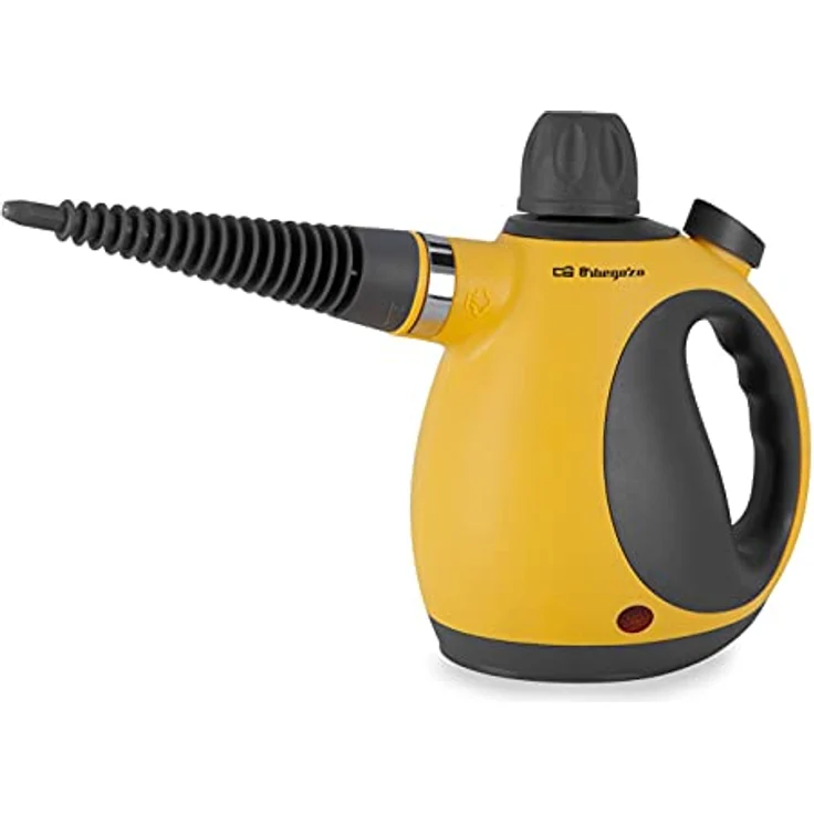 Orbegozo LV3580, Dampfreiniger mit 1050 Watt Leistung, 3,2 bar Dampfdruck und 9 Zubehörteilen, Gelb – Bild 1