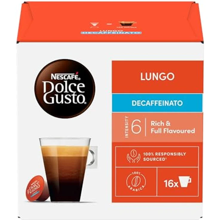 Nescafé Dolce Gusto Caffe Lungo decaffeinato Koffeinfrei, Kapseln – Bild 6